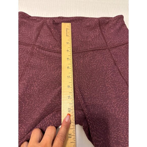 ATHLETA Heather RED Salutation Stash Pocket SoftLux Gym Yoga Leggings M - Picture 16 of 16
